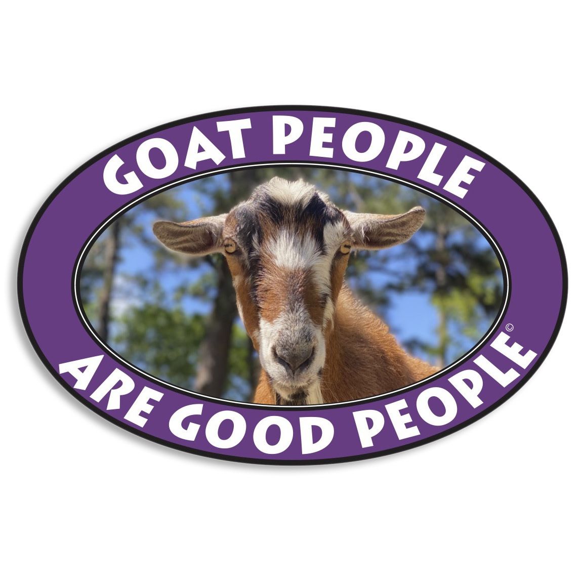 Goat People Euro Sticker