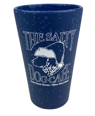 SiliPint Pint Santa, Speckled Blue, 16 oz