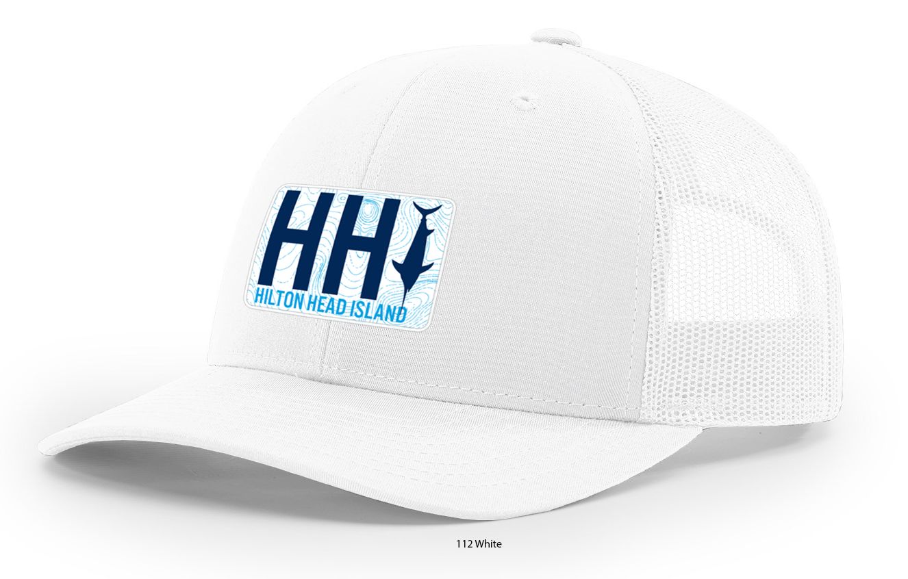 SBGS Hat - Topo Marlin Trucker, White