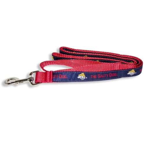 Leash - Nylon Navy/Red, Size: Thin