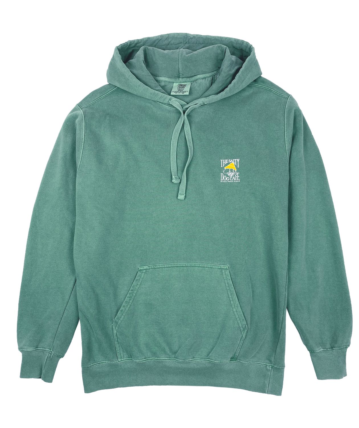 Hooded-Stonewash Light Green, Size: S