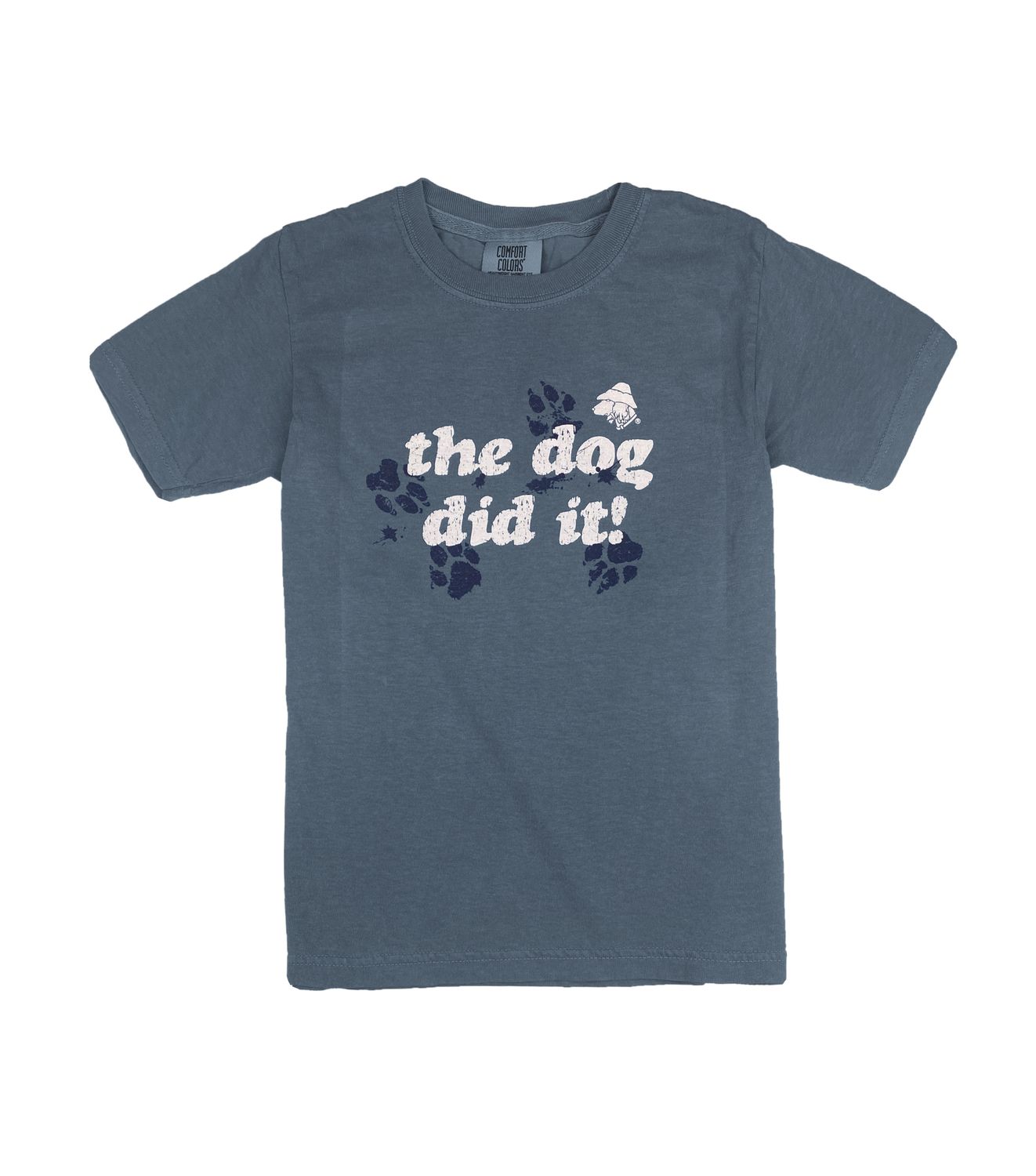 Youth Dog Did It S/S Blue Jean, Size: XS (2-4)