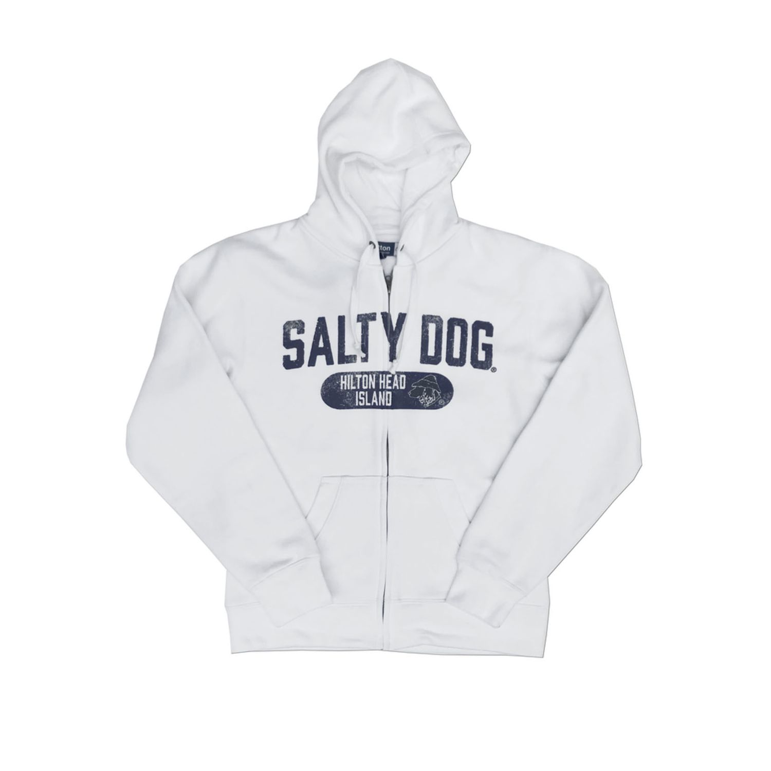 Hooded-Full Zip White, Size: S