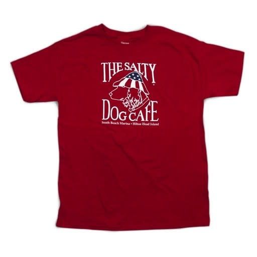 Youth Patriot Dog S/S Deep Red, Size: XS (2-4)