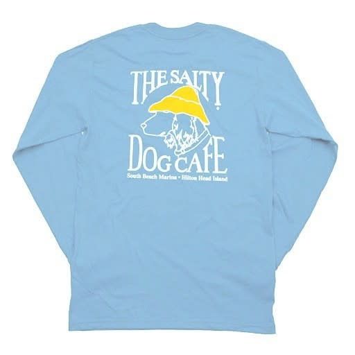 Hanes Beefy L/S Light Blue, Size: S