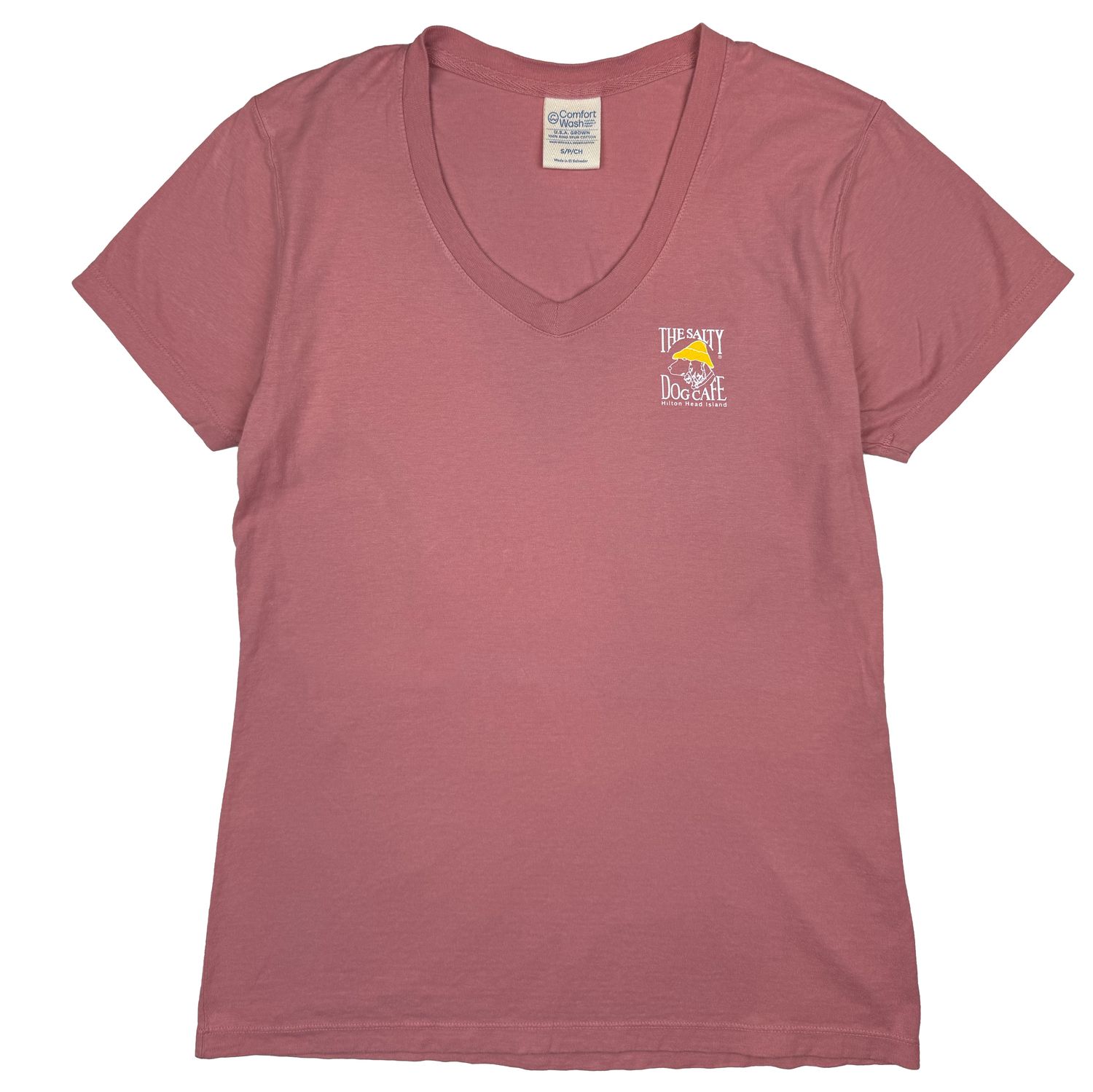 Women&#39;s Comfort Wash V-Neck Mauve, Size: S