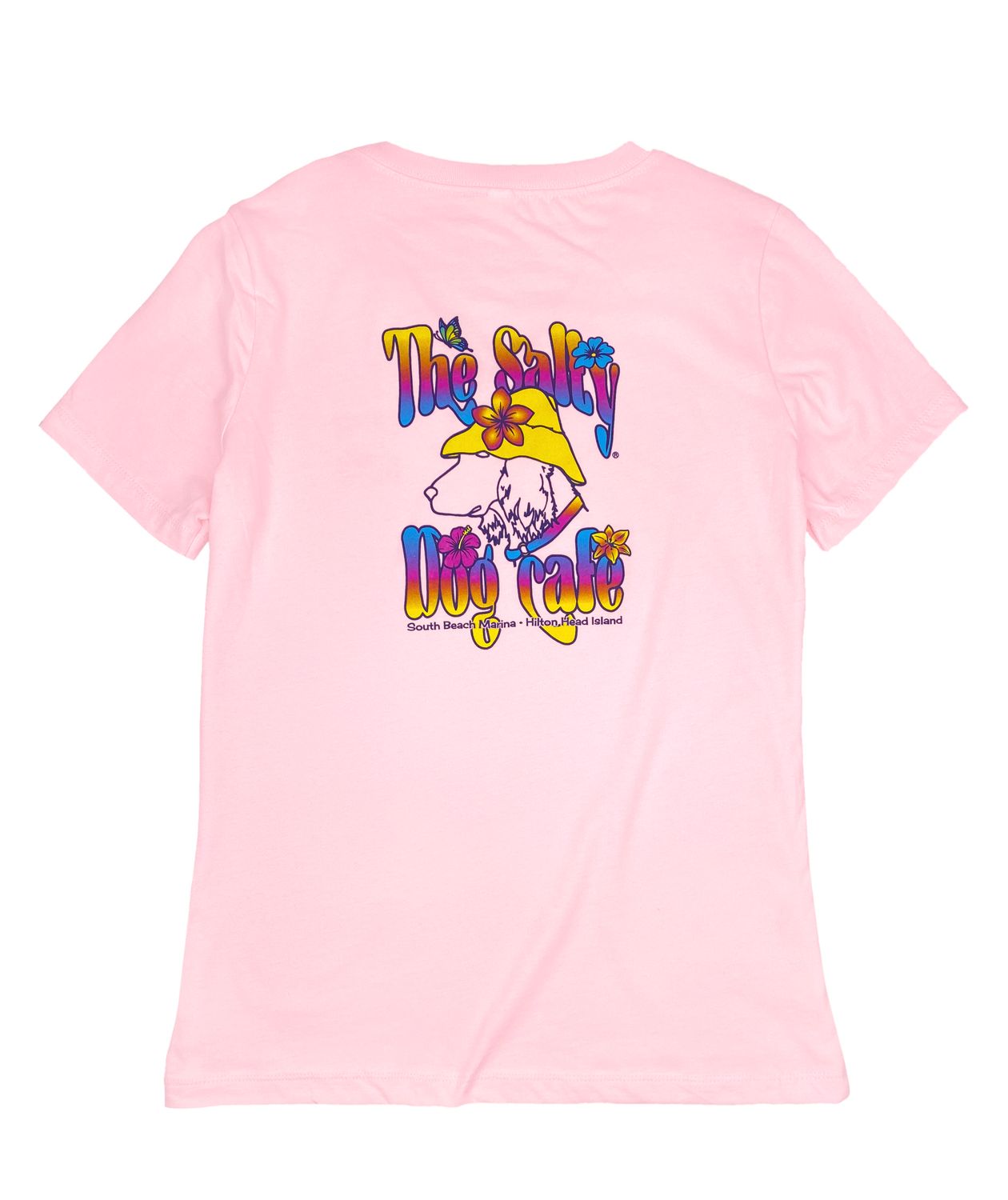 Women&#39;s Island Dog V-Neck S/S Pink, Size: S