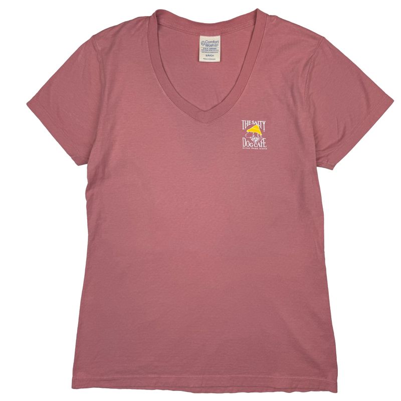 Women's Comfort Wash V-Neck Mauve