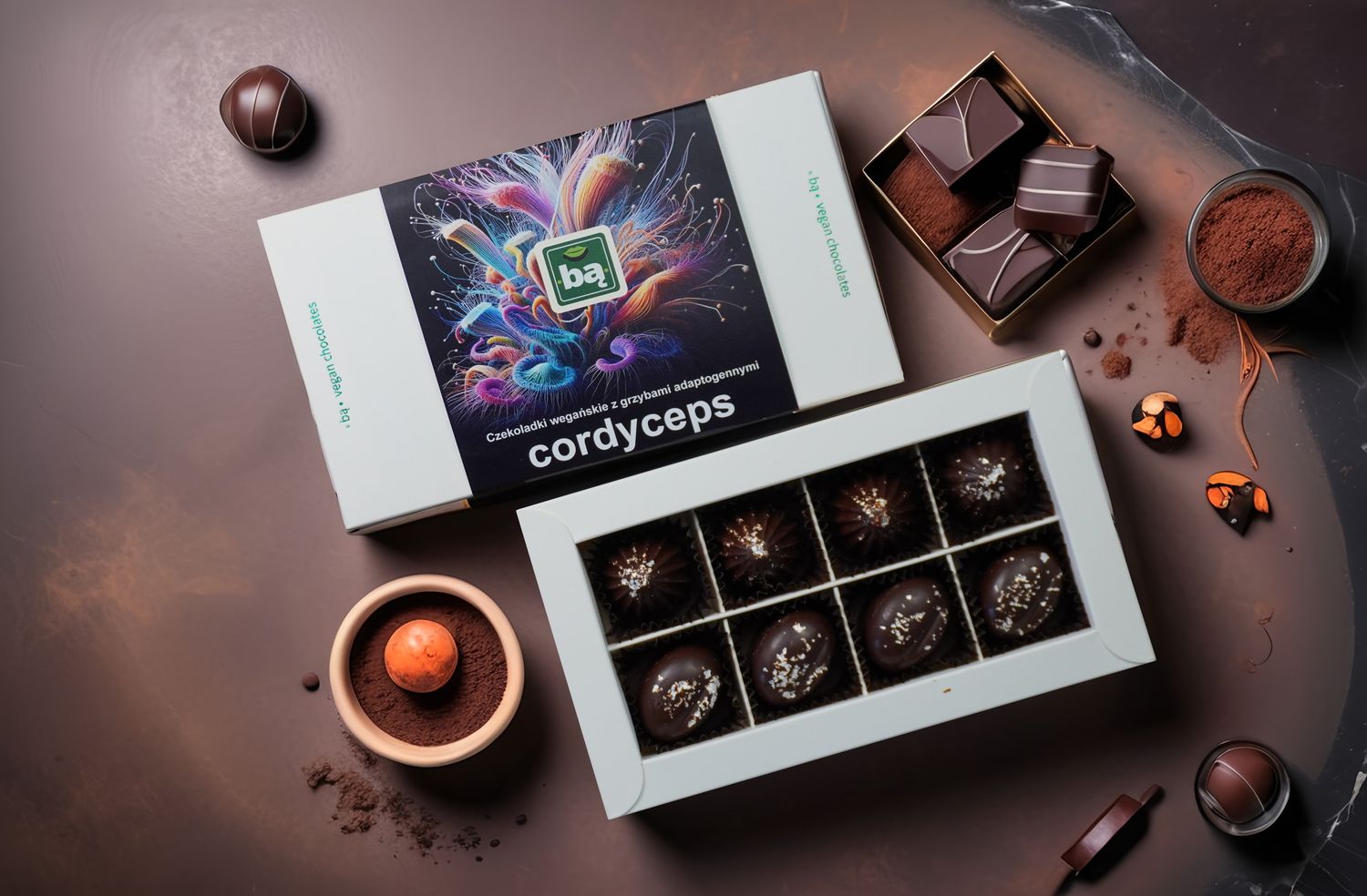 Czekoladki •Bą• CORDYCEPS 8 szt.