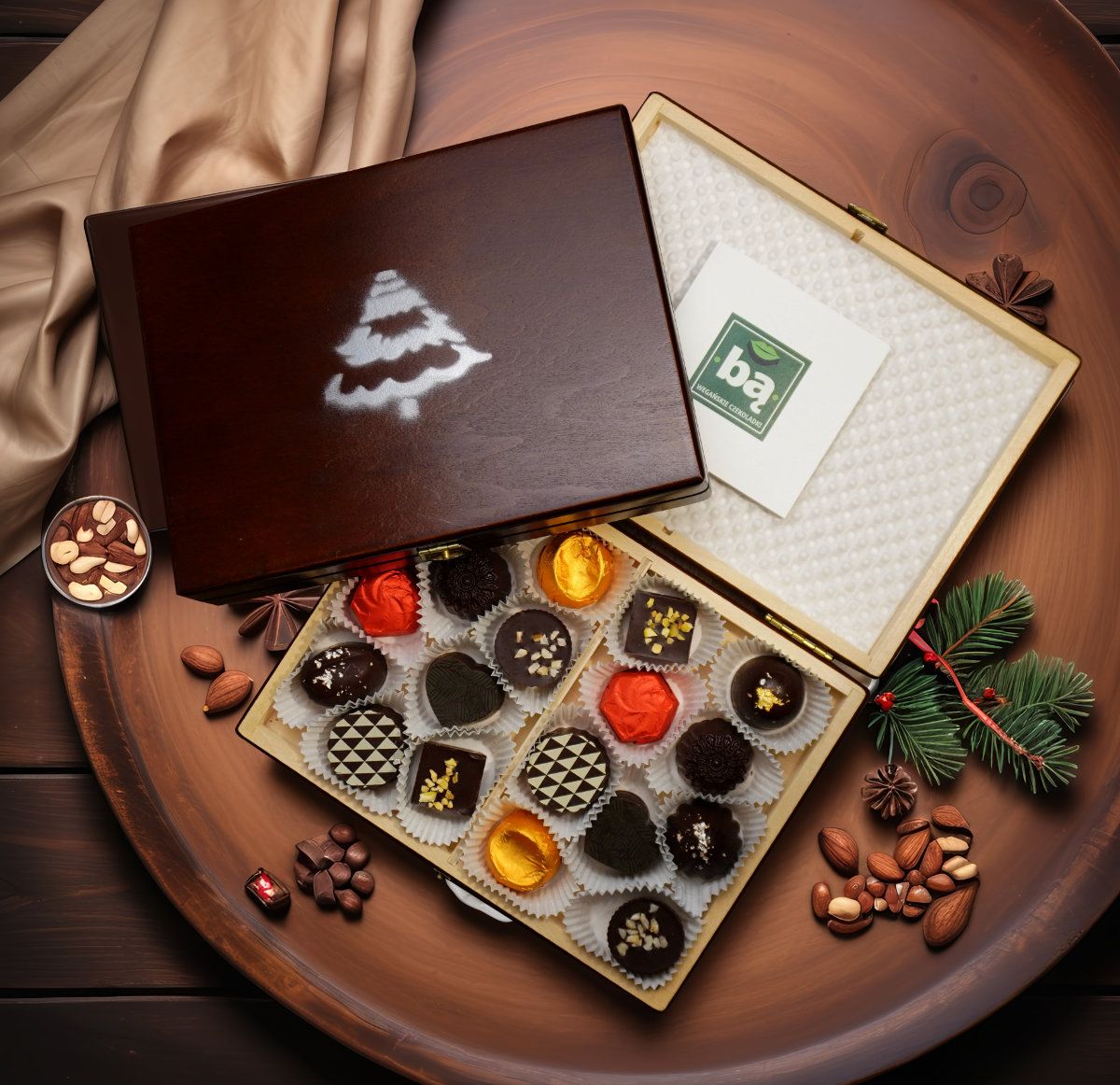 Christmas •Bą• WOOD  18 szt.