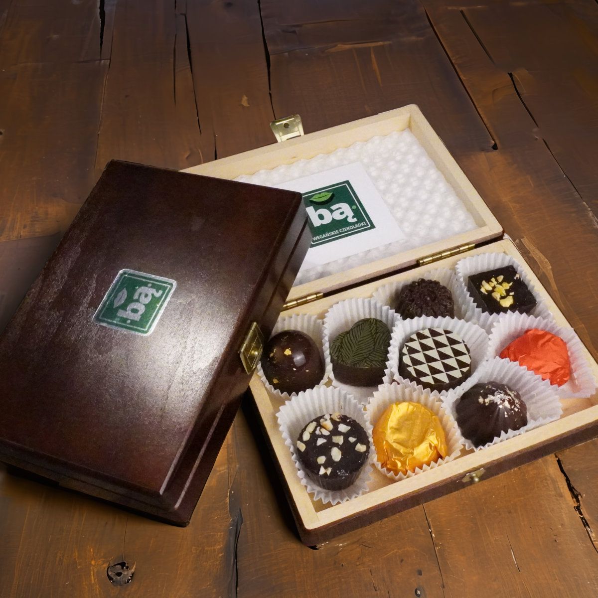 Czekoladki •Bą• WOOD  9 szt.