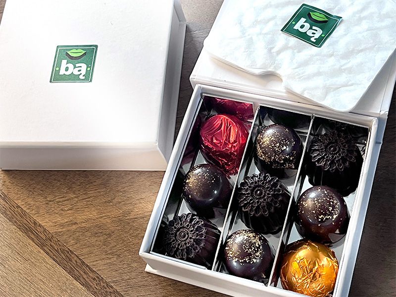 Chocolates •Bą• WHITE 9 pcs.