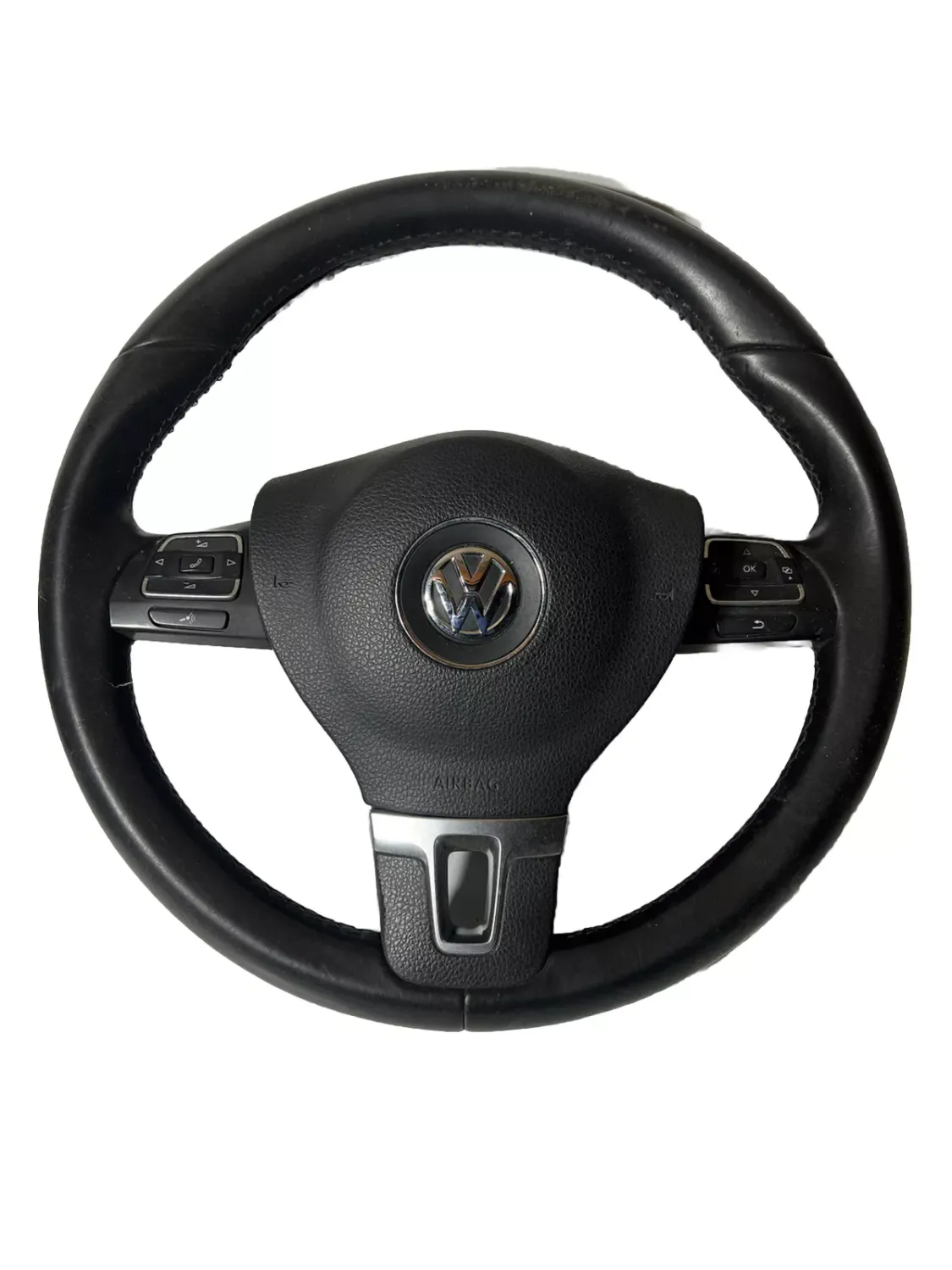 VW PASSAT B7 2011 Steering Wheel 3C8419091B 3C8880201K A1l2b312s