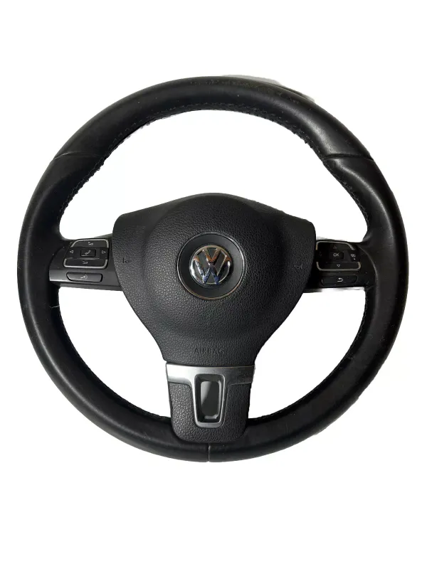 VW PASSAT B7 2011 Steering Wheel 3C8419091B 3C8880201K A1l2b312s