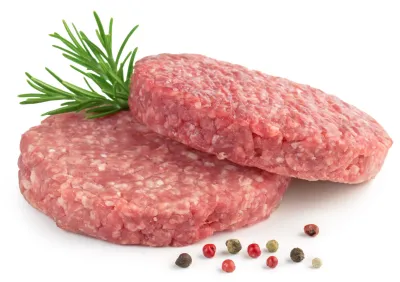 hamburgers €12,20/kg