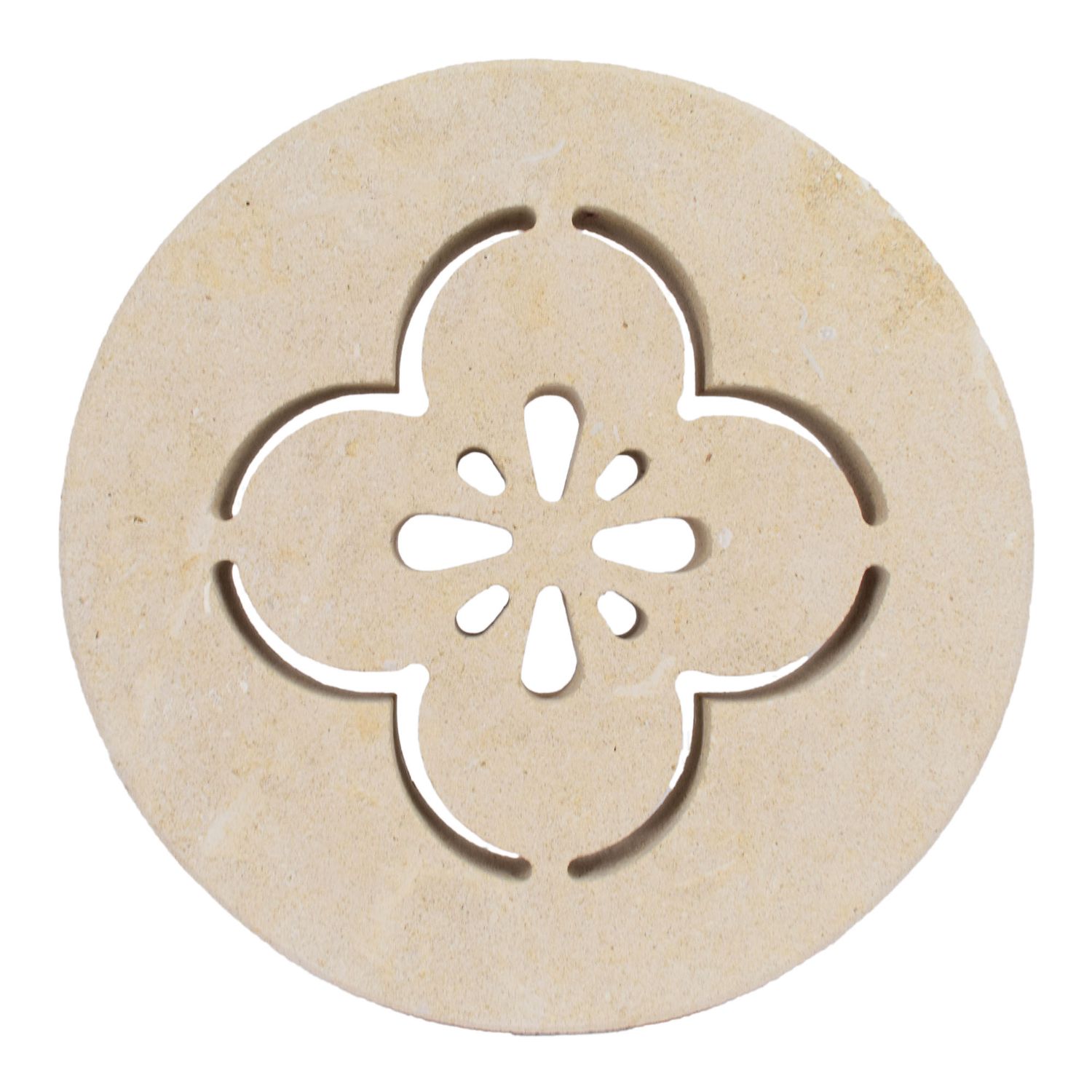 Griglia Aerazione Tonda con invito tondo 100 mm ACERO