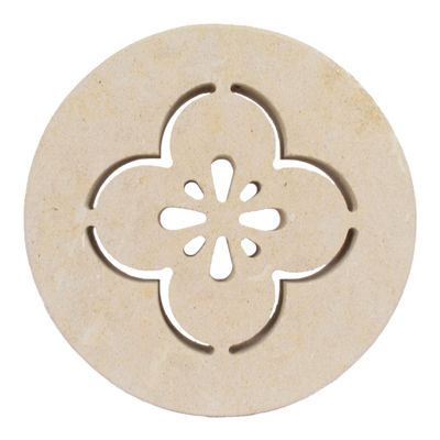 Griglia Aerazione Tonda con invito tondo 100 mm ACERO