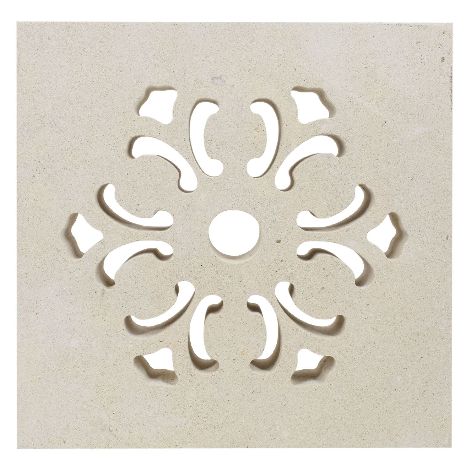 Griglia ventilazione Quadrata Semplice 100 mm ROSA CANINA