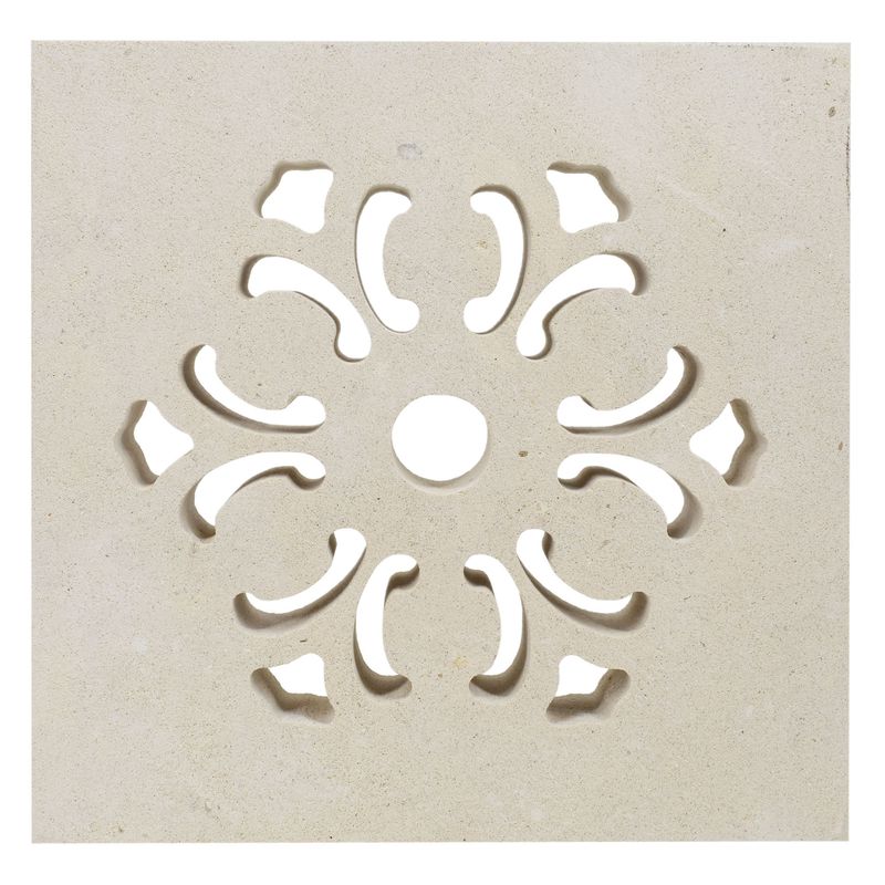 Griglia ventilazione Quadrata Semplice 100 mm ROSA CANINA