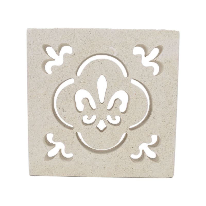 Griglia ventilazione Quadrata Semplice 100 mm  FIORE