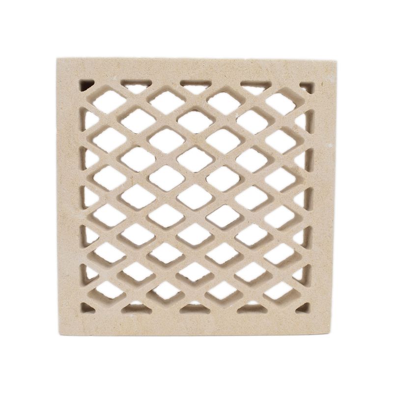 Griglia ventilazione Quadrata Semplice 100 mm  MELOGRANO