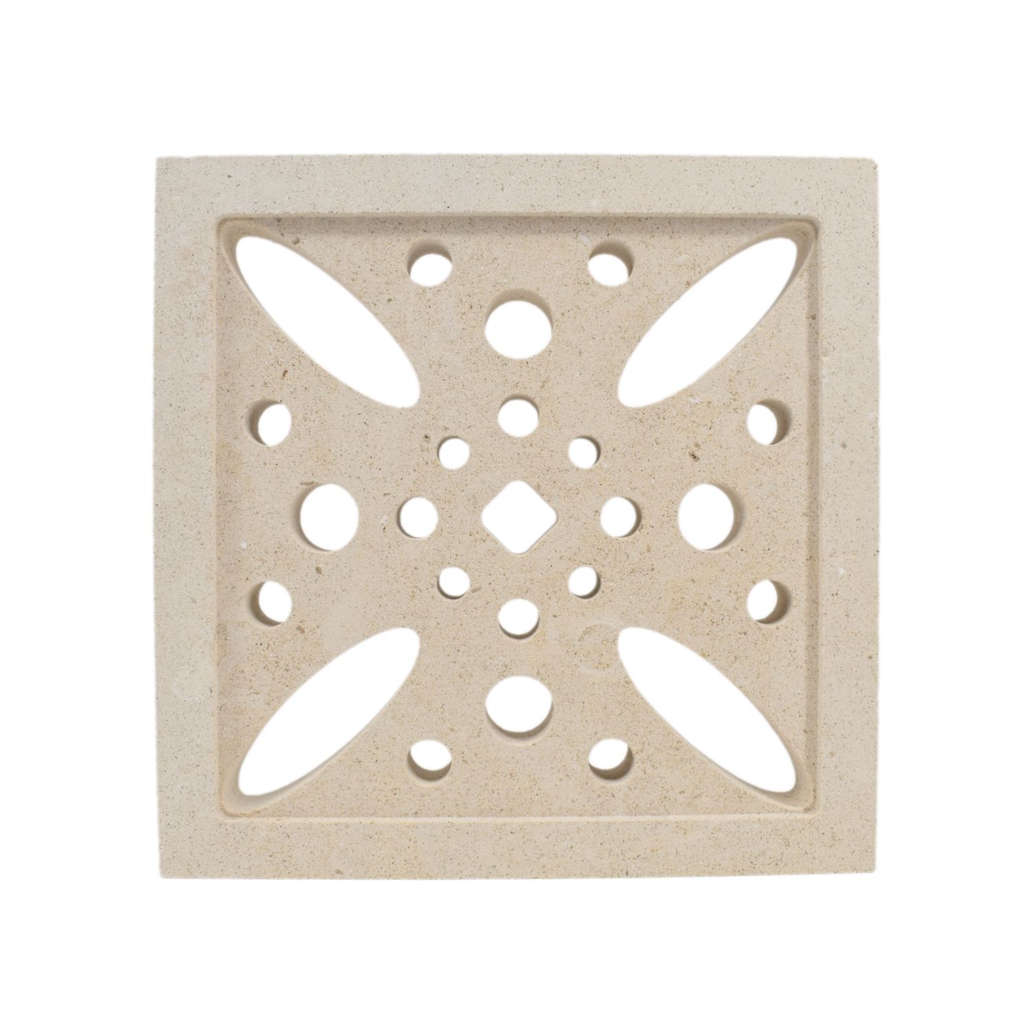 Griglia ventilazione Quadrata Semplice 100 mm  LUCE D&#39;ORIENTE