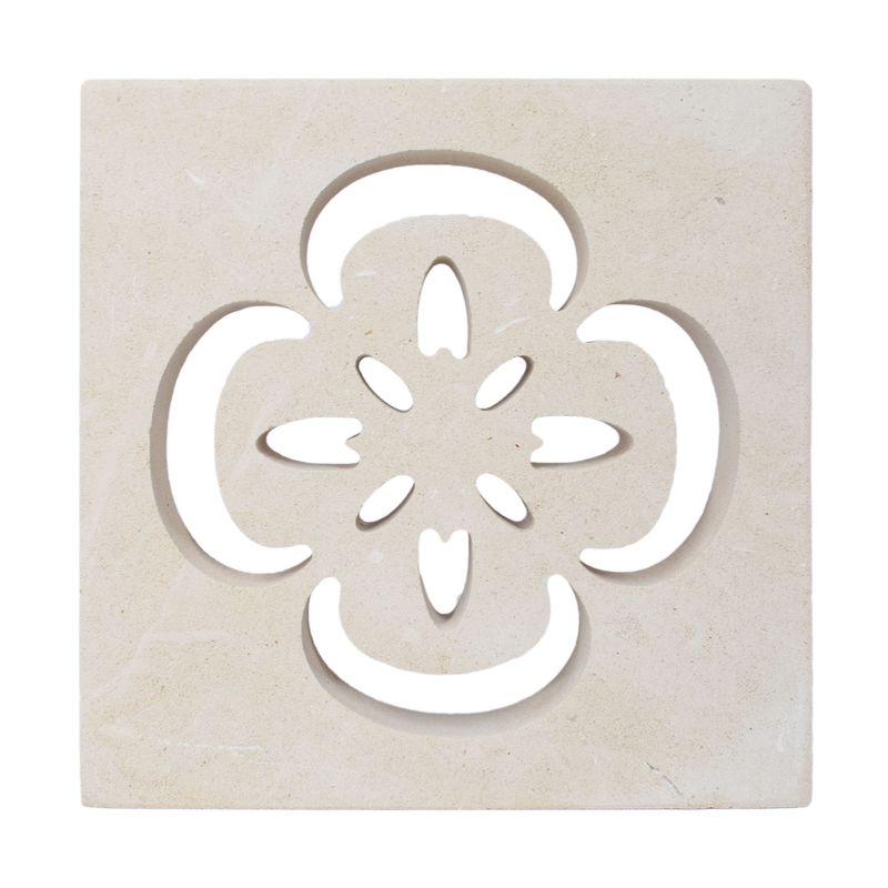 Griglia ventilazione Quadrata Semplice 100 mm  LIMONE