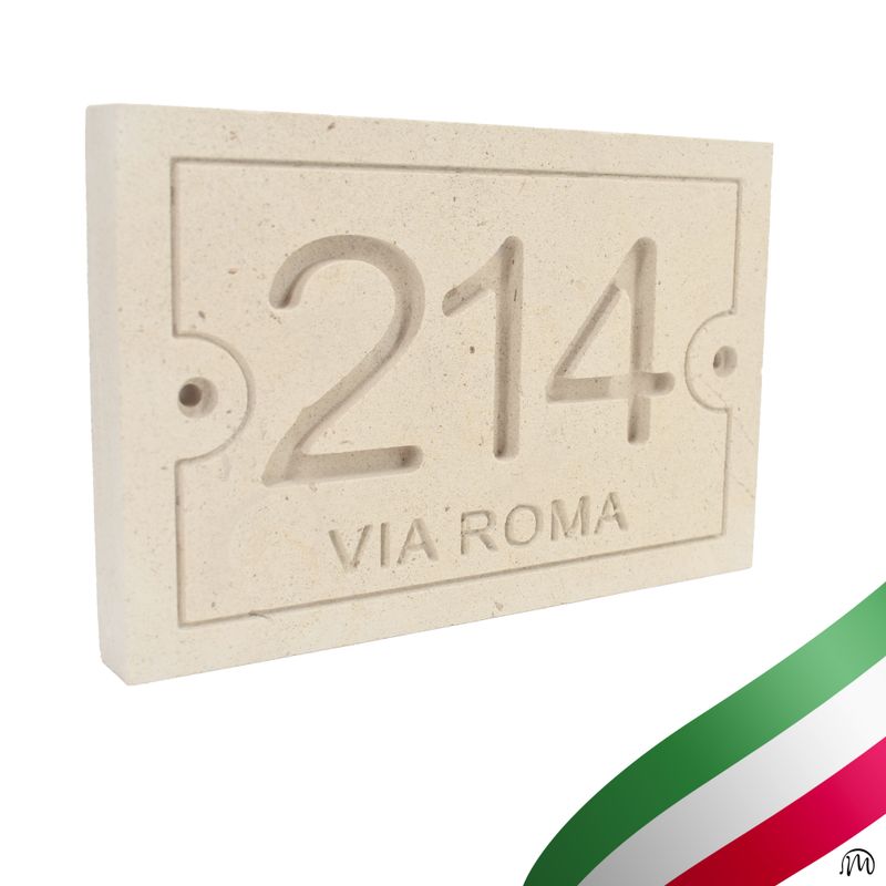 Numero civico 110mm x 160mm SAN CASSIANO