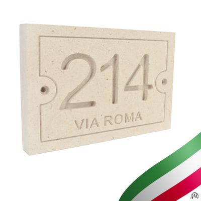Numero civico 110mm x 160mm SAN CASSIANO