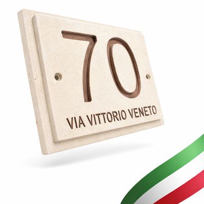 Numero civico 200mm x 160mm Galatina Numero civico 200mm x 160mm Galatina