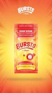 Burst: Strawberry Lemonade Infused Live Resin Gummies 800mg INDICA