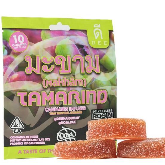 Natural Dee Thai Solventless Rosin Gummies Tamarind 100mg