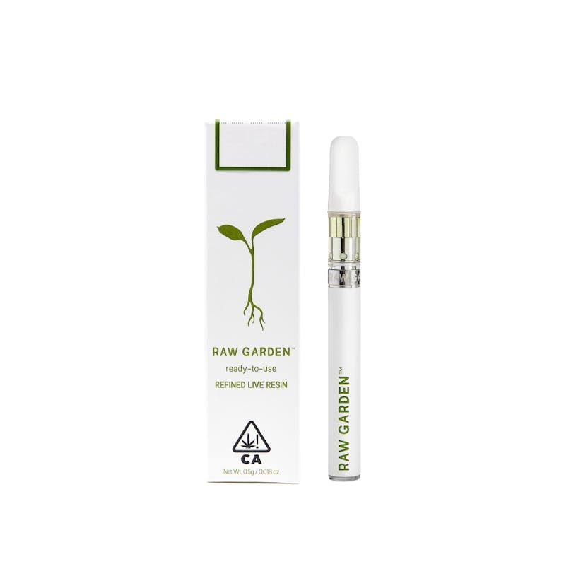Raw Garden: ready-to-use Refined Live Resin .5g Disposable Vape - Rosé HYBRID