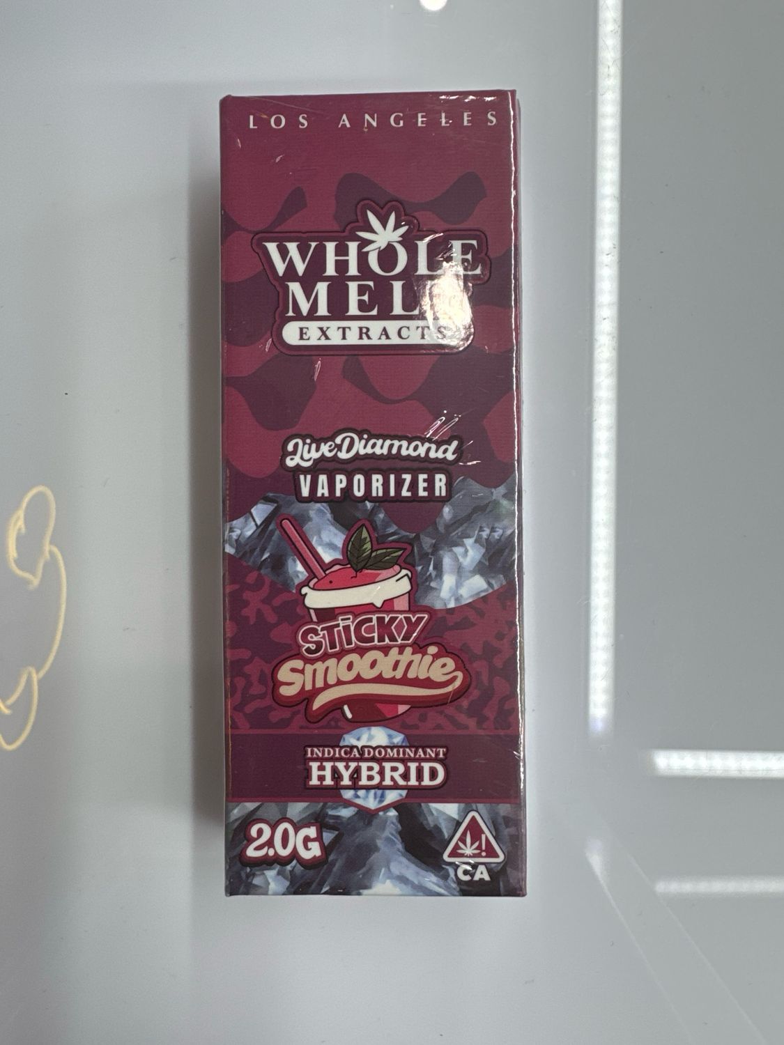 Whole Melt Extracts - Live Diamond - Sticky Smoothie- Hybrid-Vape
