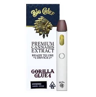 BIG CHIEF: 1gram Premium THC Disposable - Gorilla Glue #4 HYBRID