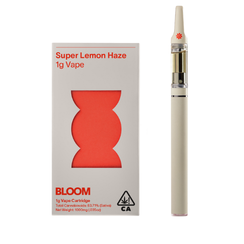 BLOOM: 1gram Live Resin Vape Cartridge - Super Lemon Haze