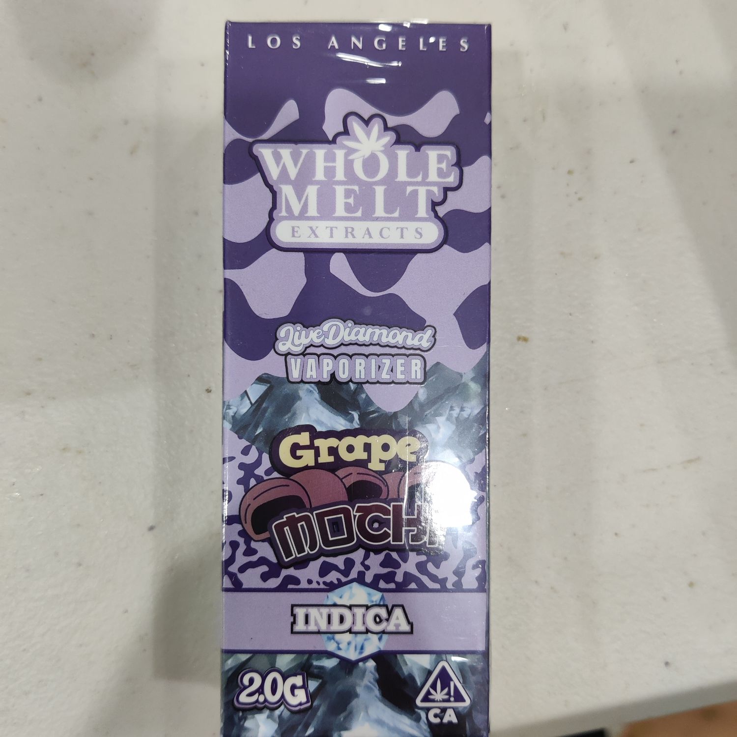 Whole Melt Extracts - Live Diamond - Grape Mochi - Indica-Vape