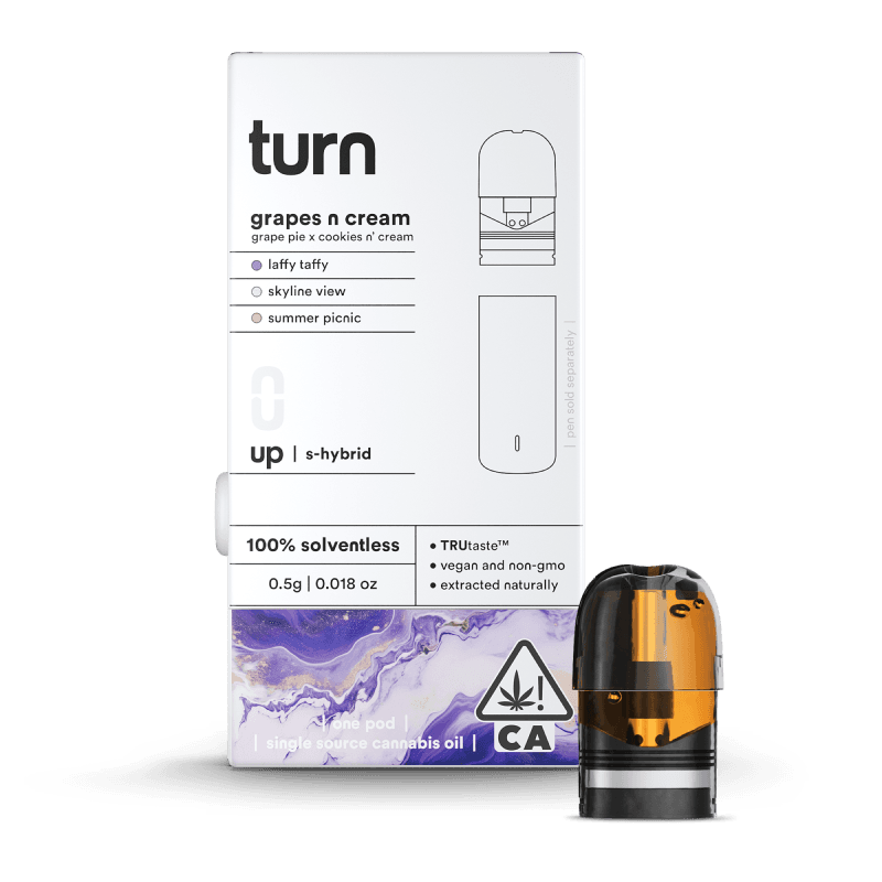 Turn: 0.5g 100% Solventless Pod - grapes n cream S-HYBRID
