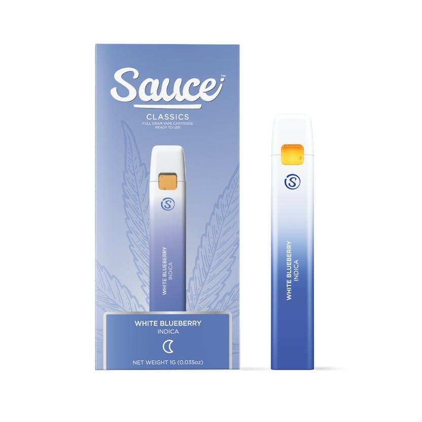 Sauce Classics: 1g Disposable Vape - White Blueberry INDICA