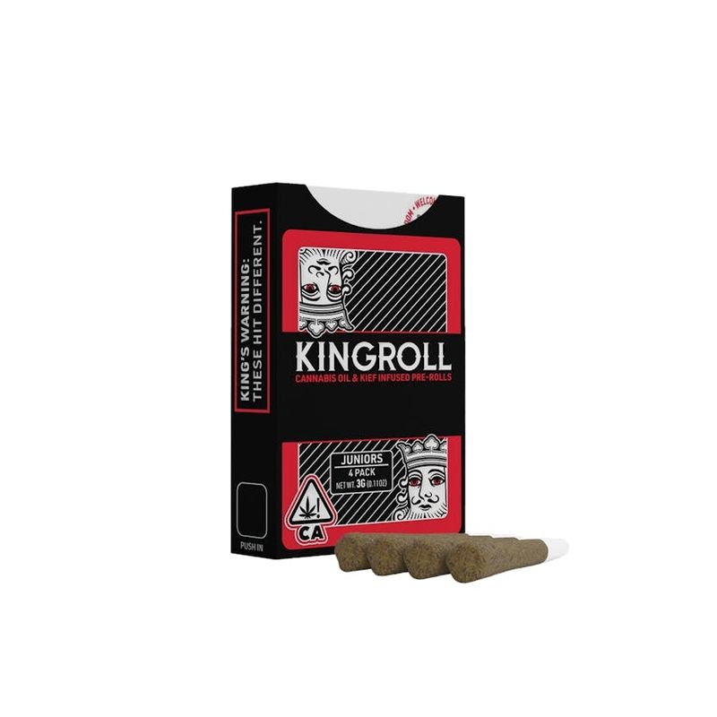 KINGROLL: Cannabis Oil &amp; Kief Infused Pre-Roll - Triangle Kush x Bubba Kush INDICA