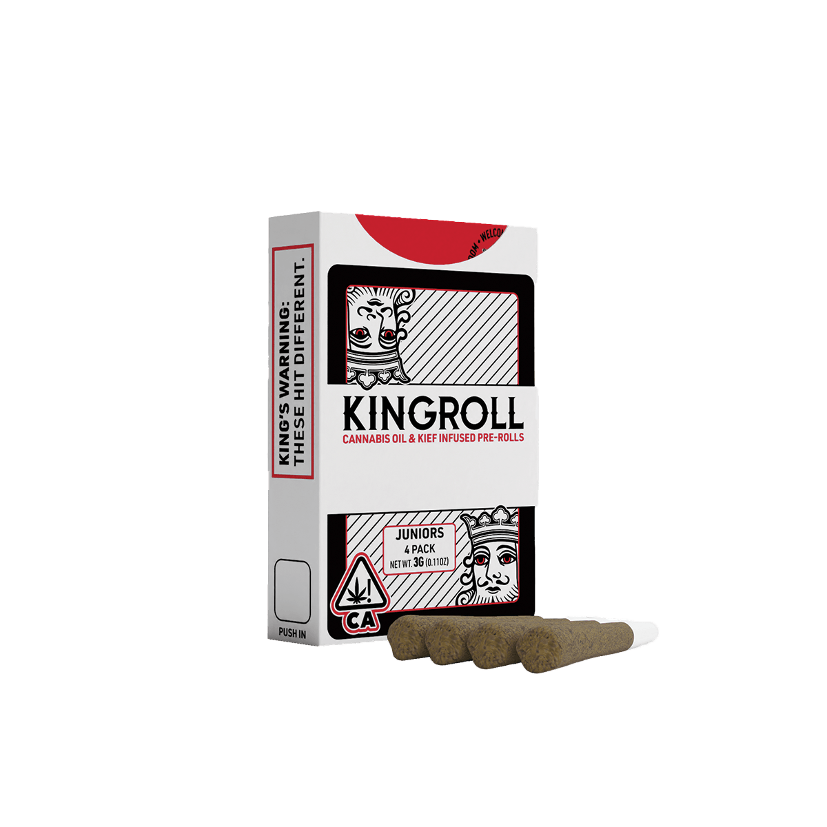 KINGROLL: Cannabis Oil &amp; Kief Infused Pre-Roll Grandi Guava x Grapefruit Romulan HYBRID 