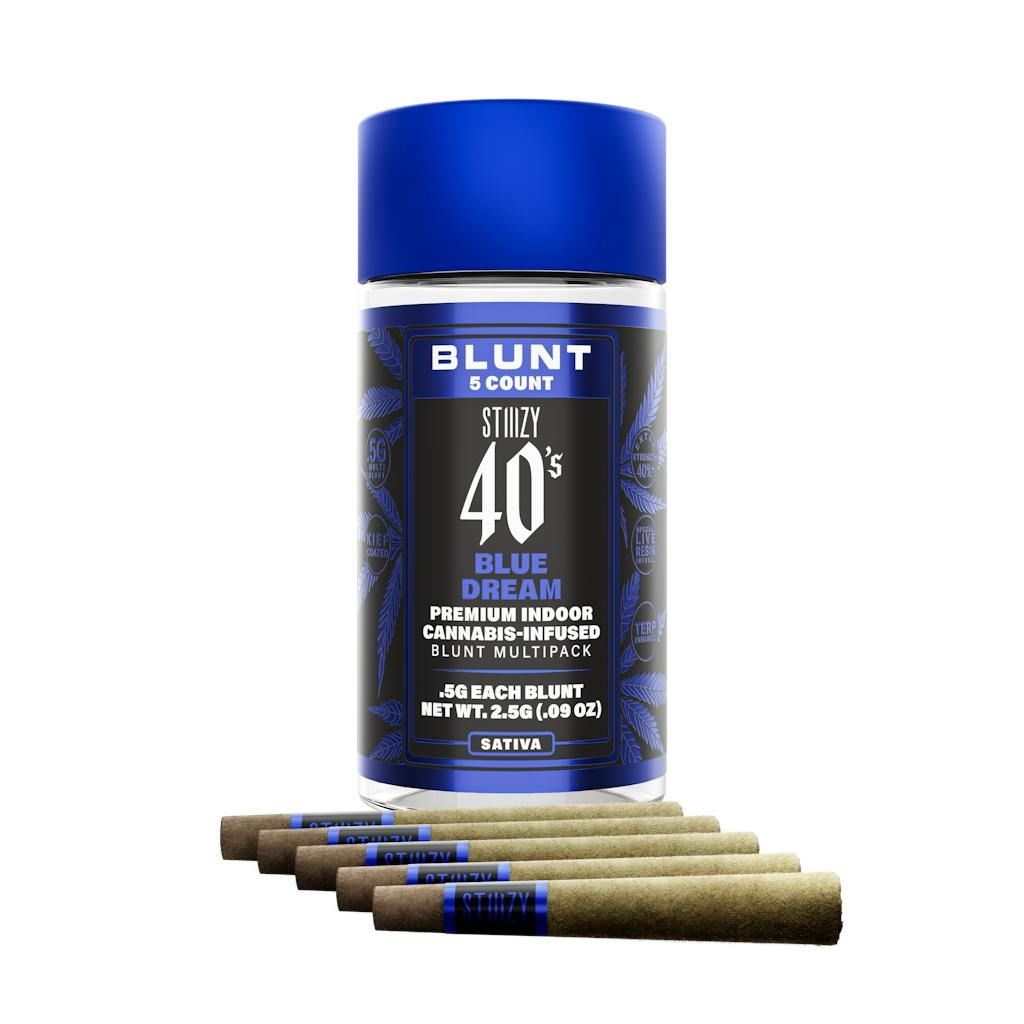 Stiiizy: 40’s 5pk Premium Indoor Cannabis-Infused Mini Blunts - Blue Dream SATIVA