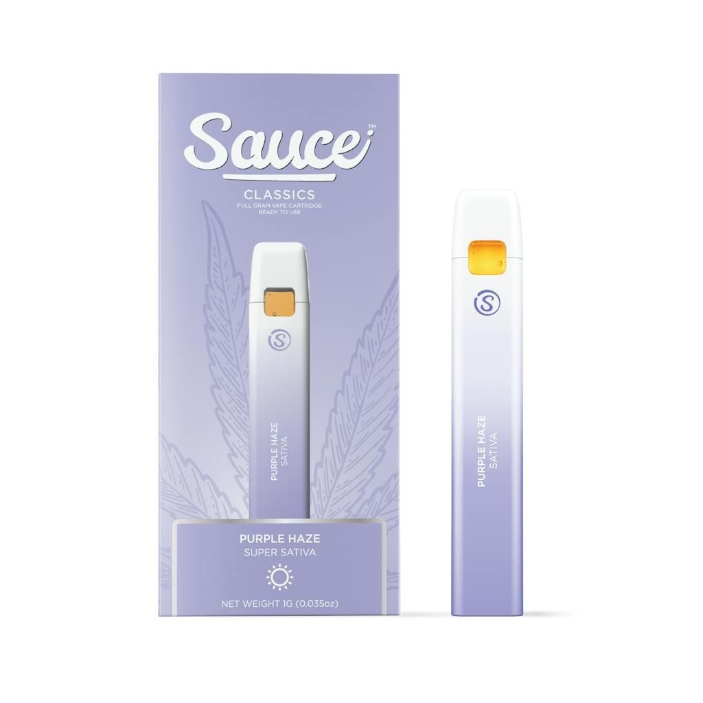Sauce Classics: 1g Disposable Vape - Purple Haze Sativa