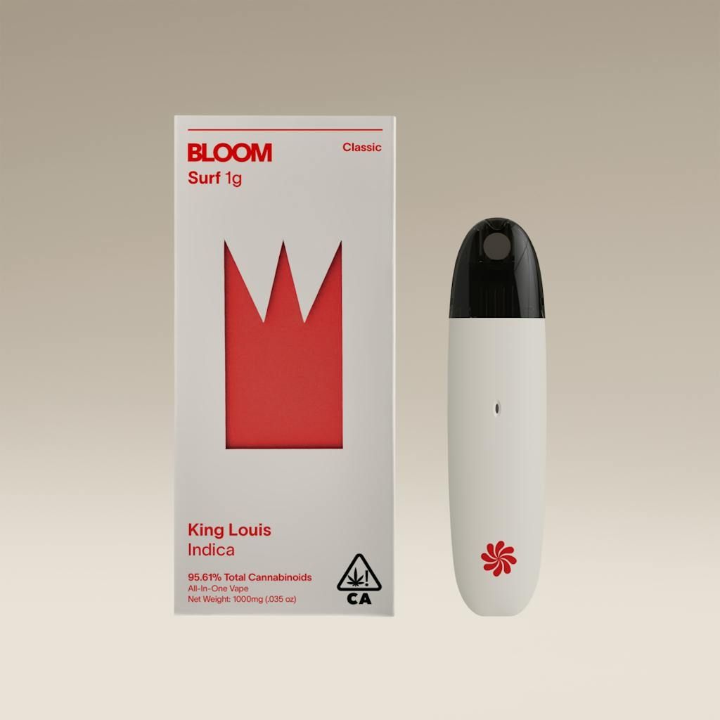 BLOOM: 1gram Disposable Vape - King Louis INDICA