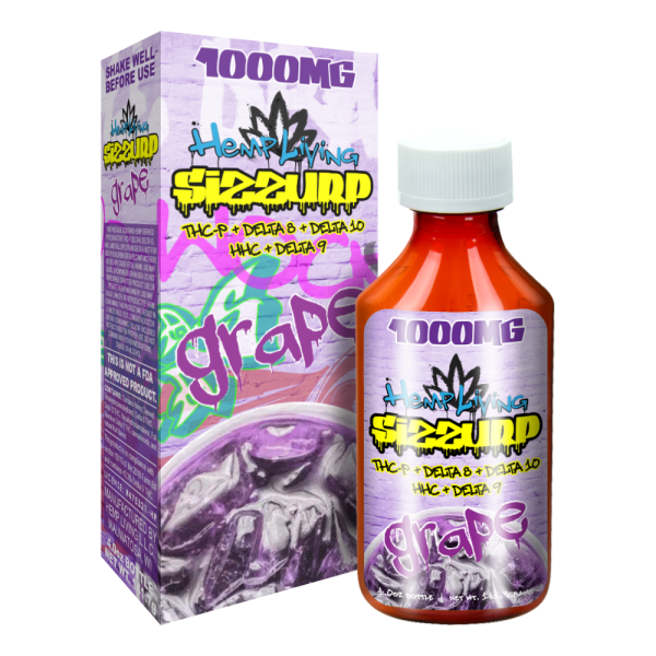 Hemp Living Sizzurp: THC-P + Delta 8 + Delta 10 + HHC + Delta 9 1000mg Tincture - Grape