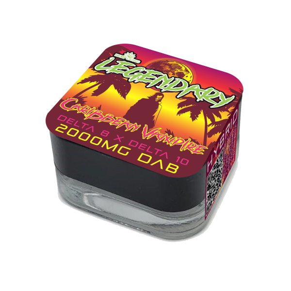 Hemp Living Legendary: Delta 8 x Delta 10 2g Dab Wax - Caribbean Vampire HYBRID