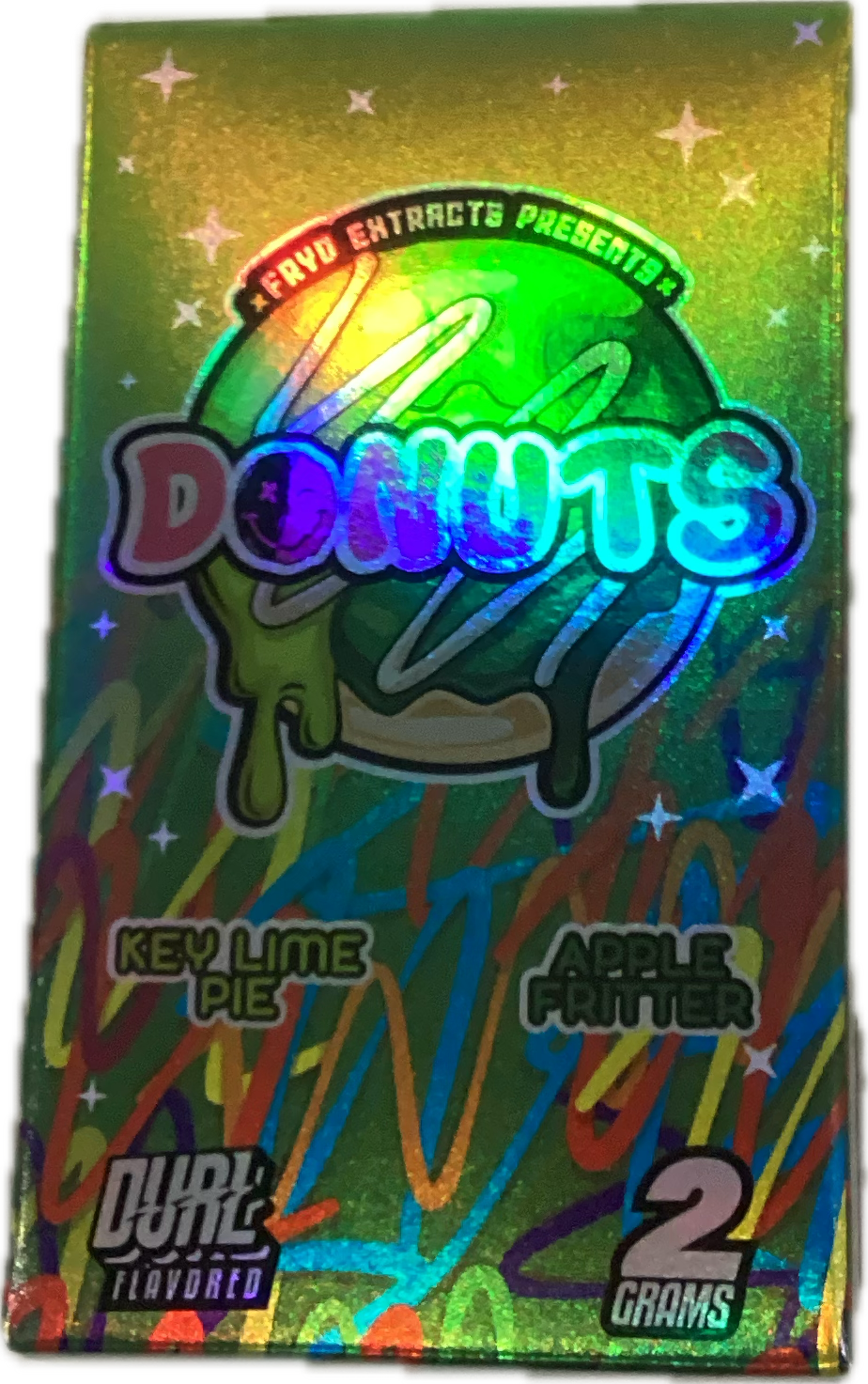 FRYD : Donuts Liquid Diamonds + Live Resin Disposable Dual Flavored 2g - Keylime Pie - Apple Fritter