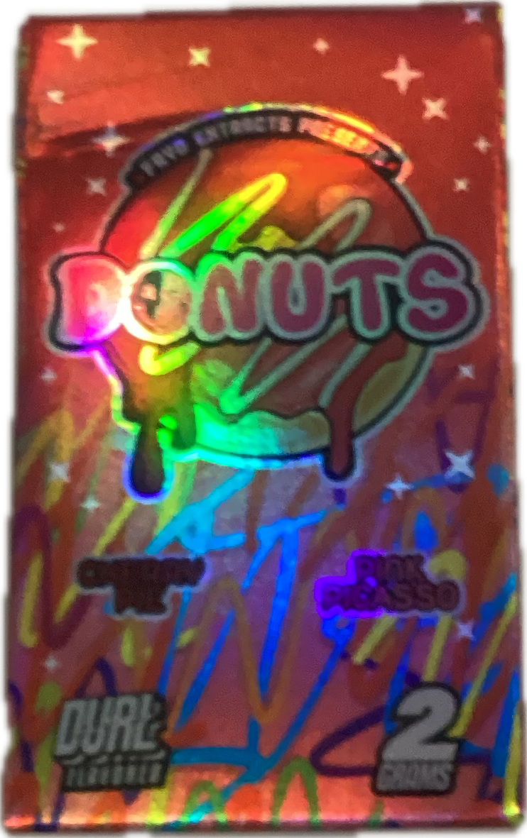 FRYD : Donuts Liquid Diamonds + Live Resin Disposable Dual Flavored 2g - Cherry Pie - Pink Picasso