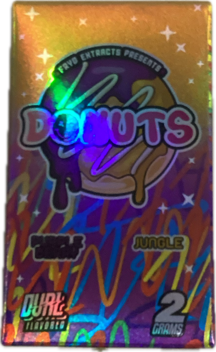 FRYD : Donuts Liquid Diamonds + Live Resin Disposable Dual Flavored 2g - Purple Berry - Jungle
