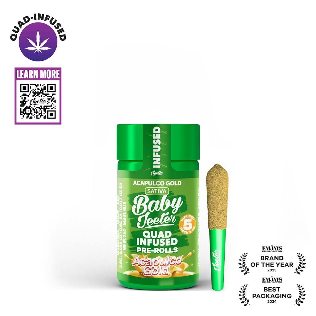 Jeeter: Rosin Enhanced Diamond Pre-rolls Iced Matcha HYBRID